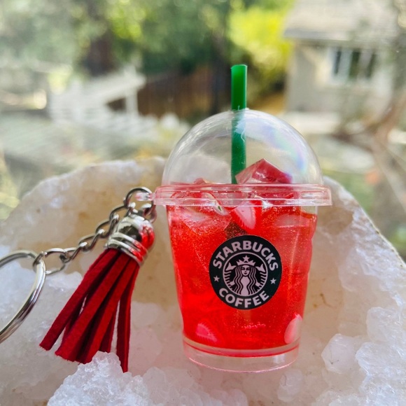 Starbucks Inspired Tumbler Keychain Handmade New - Picture 5 of 12